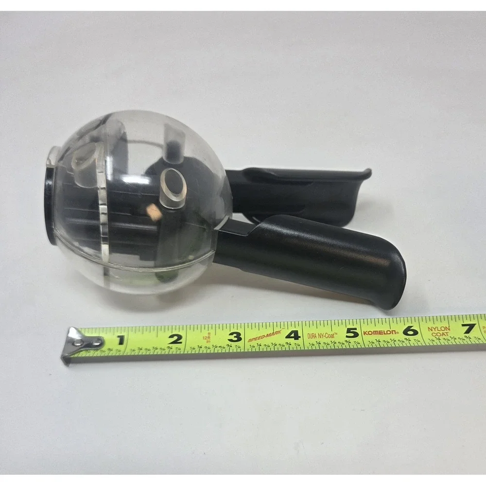 Chef'n PepperBall One-Handed Pepper Grinder Mill Black Clear, Adjustable